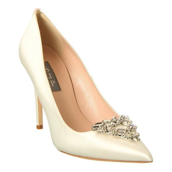 Sjp By Sarah Jessica Parker Ola 100 Satin Pump White